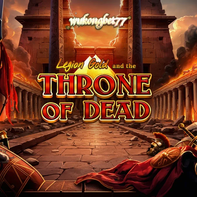 Tampilan visual slot Legion Gold and the Throne of Dead dengan tema kuno